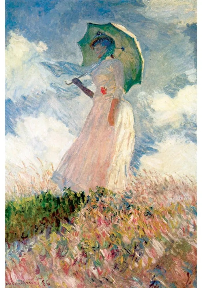 Reprodukcja obrazu Claude'a Moneta Woman with Sunshade – Fedkolor, 30x45 cm