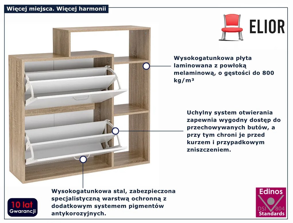 Szafka na buty z regałem A1-D40