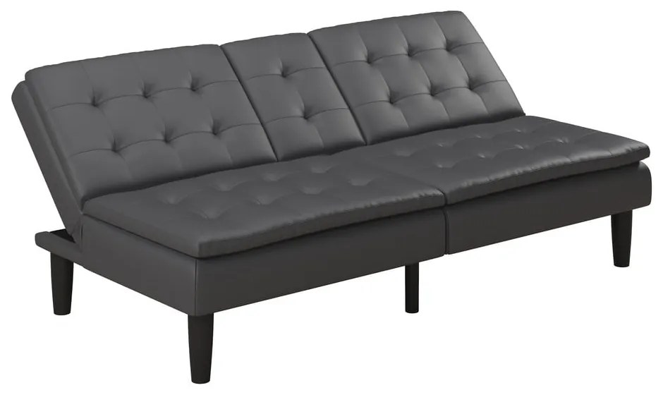 Szara rozkładana sofa z imitacji skóry 191 cm Maine – Støraa