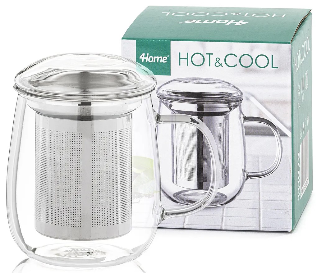 4Home Kubek na herbatę z sitkiem Hot&Cool 330 ml