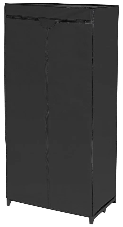 Czarna szafka materiałowa Wenko, 160x50x75 cm