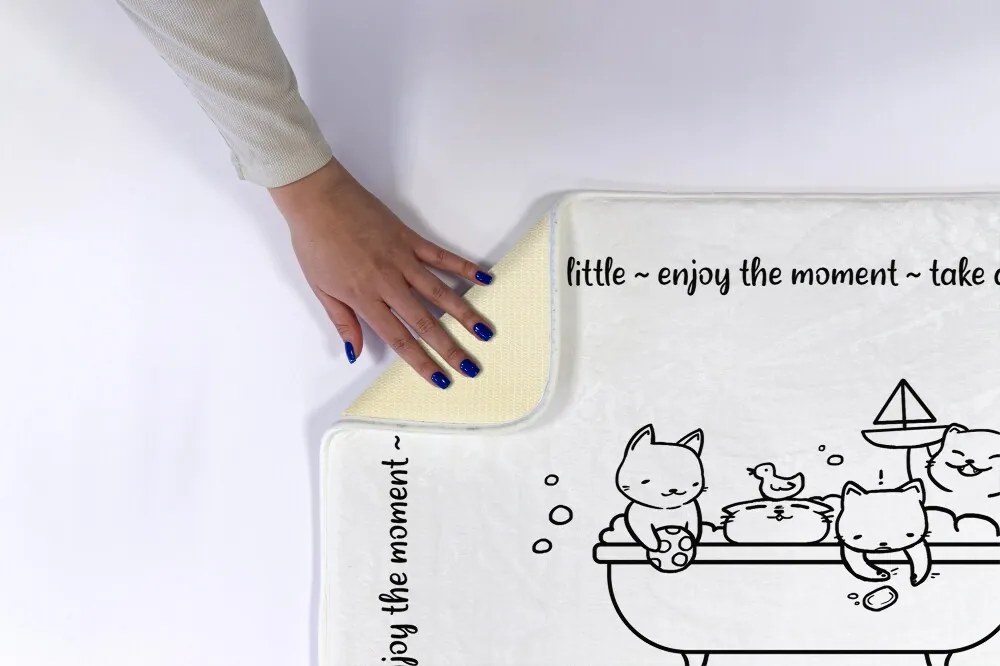 Dywanik łazienkowy antypoślizgowy Dywanik łazienkowy antypoślizgowy Kotki Wanna Kąpiel