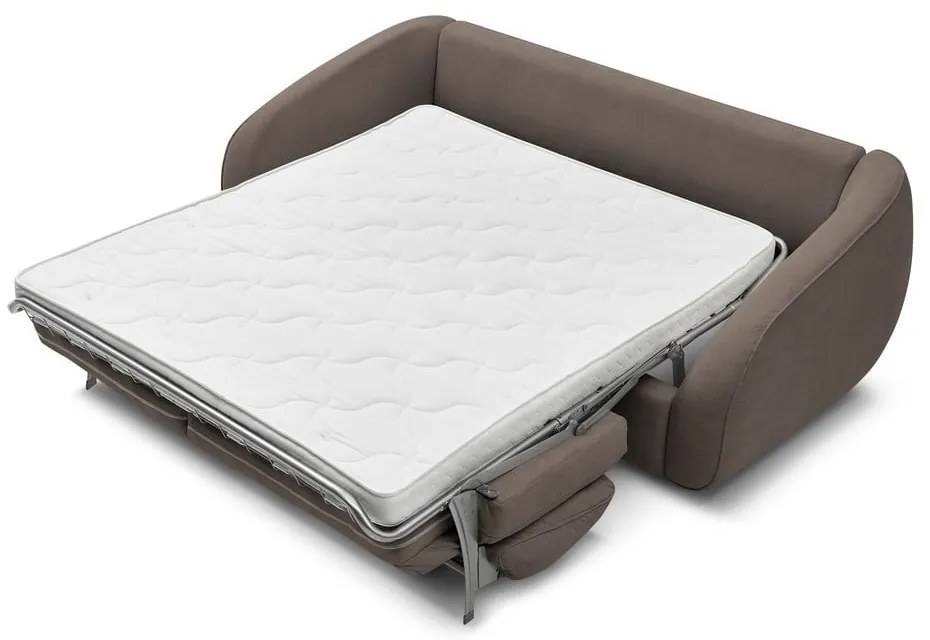 Brązowa rozkładana sofa 235 cm Cezanne – Bobochic Paris