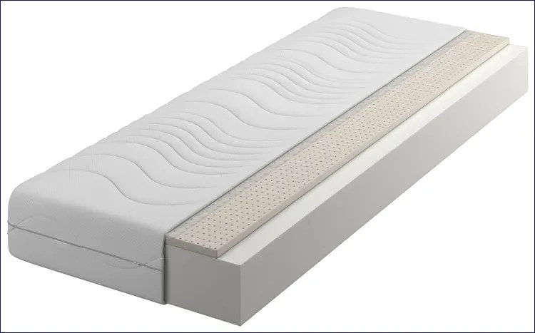 Materac piankowo-lateksowy z pokrowcem 140x200 S5-Z64
