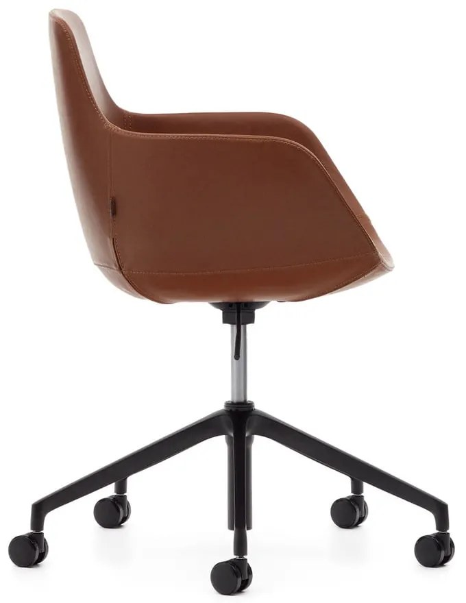 Koniakowe krzesło biurowe z imitacji skóry Tissiana – Kave Home