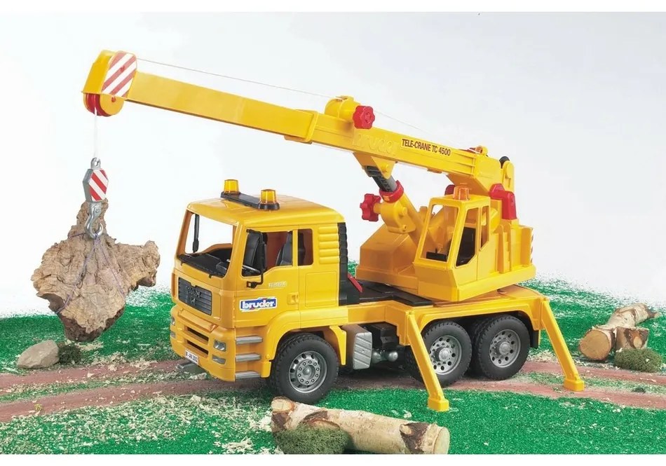 Bruder 2754 Pojazdy budowlane Żuraw MAN TGA, 1:16