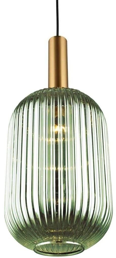 Lampa Sufitowa Wisząca Szklana APP459-1CP Zielona