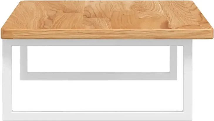 Jasnobrązowa półka 100x50 białe uchwyty - Bafo