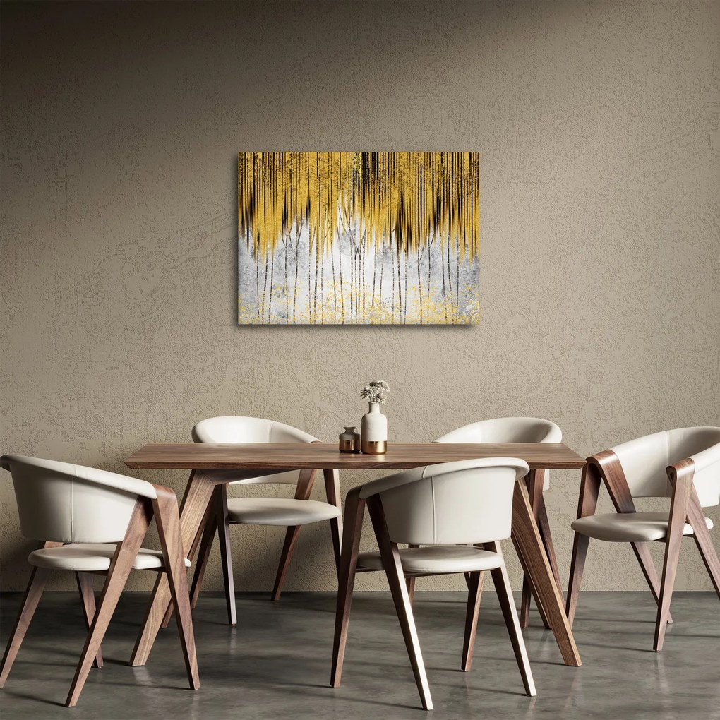 Obraz - Złote linie (70x50 cm)