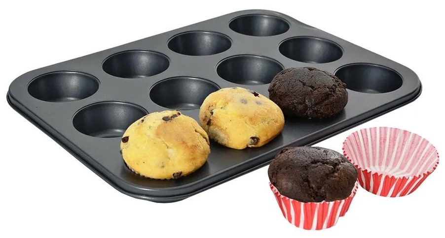 Orion Forma do pieczenia muffin, 12 szt.