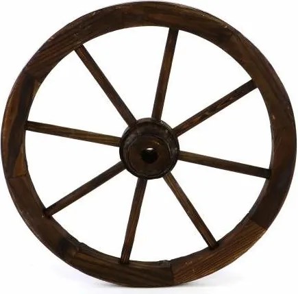 Koło drewniane Garth - stylowa rustykalna dekoracja 50 cm