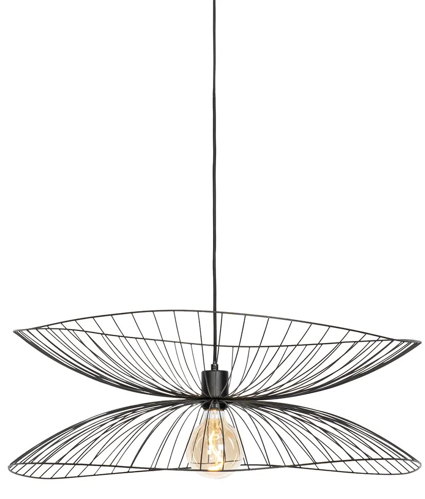 Designerska lampa wisząca czarna 66cm - Pua