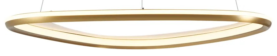 Designerska lampa wisząca złota z 3-stopniową regulacją ściemniania - OrganicoDesignerski Oswietlenie wewnetrzne
