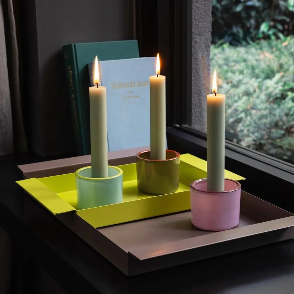 Szklane świeczniki na świeczkę typu tealight zestaw 3 szt. – Remember