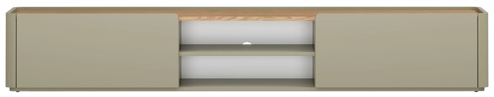 Szafka RTV Elivo 220 cm z szufladą - eukaliptus / dąb baltic dune