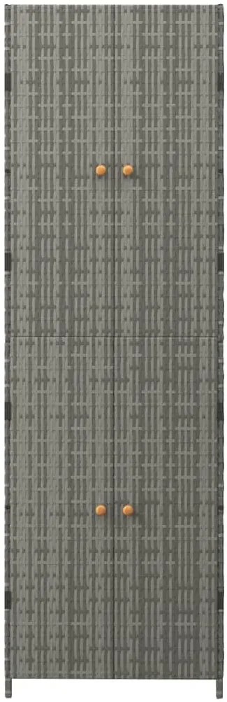 Szara pojemna szafa gospodarcza do garażu C8-G51