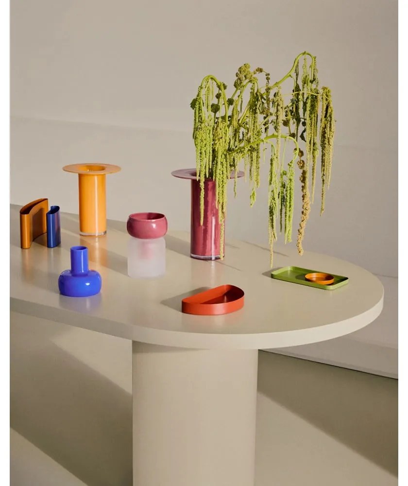 Różowy szklany wazon (wysokość 19 cm) Kelse – Kave Home