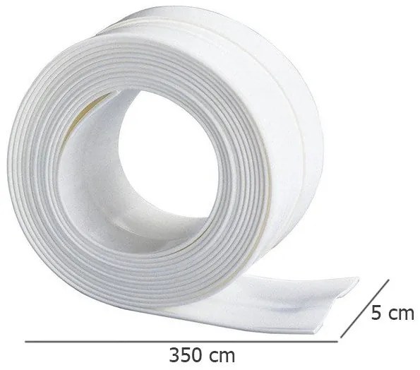Szeroka taśma uszczelniająca do brodzika, 3,5 m, szerokość 5 cm, WENKO