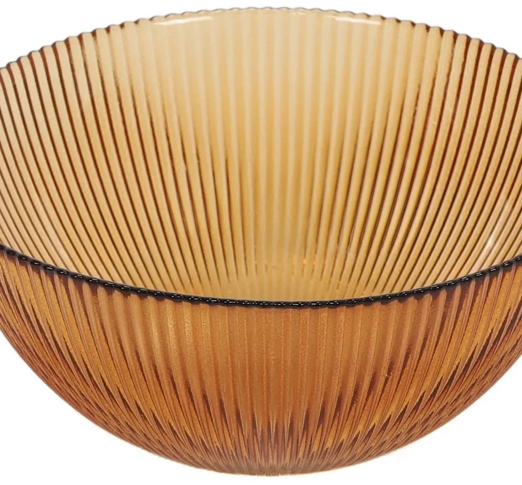 Prążkowana miska AMBER, Ø 15 cm