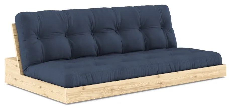 Ciemnoniebieska rozkładana sofa 196 cm Base – Karup Design