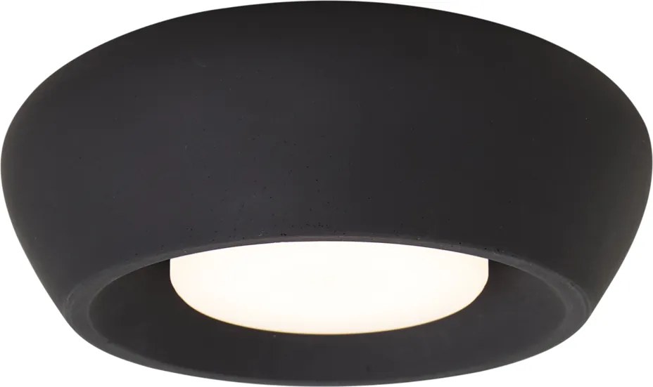 Nowoczesna Okrągła Czarna Lampa Sufitowa - Concerto