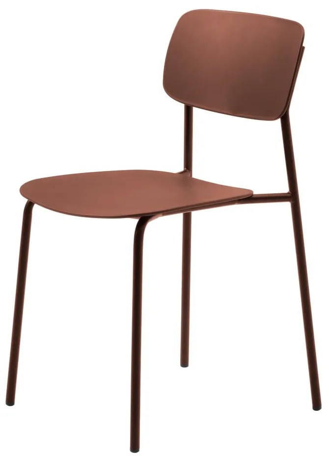 Krzesła w kolorze terakoty zestaw 2 szt. Kirkland – Unique Furniture