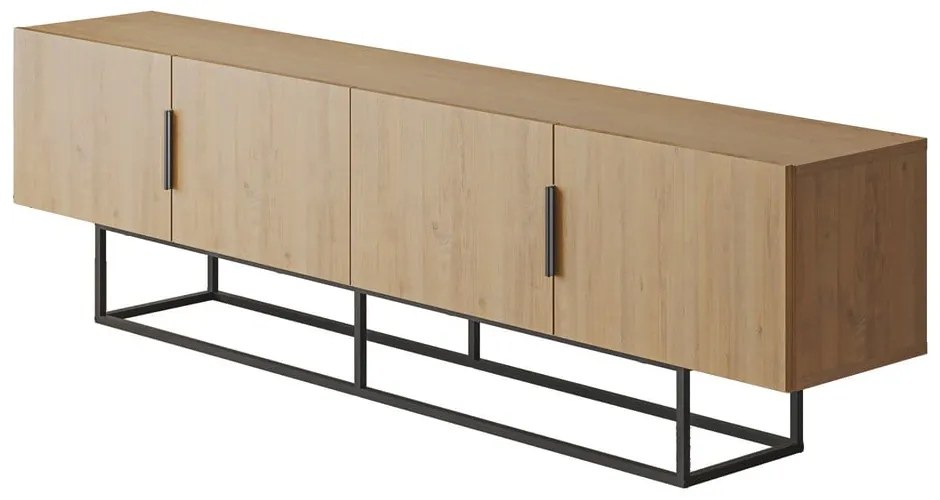 Szafka pod TV w dekorze dębu 200x55 cm Titan – Marckeric
