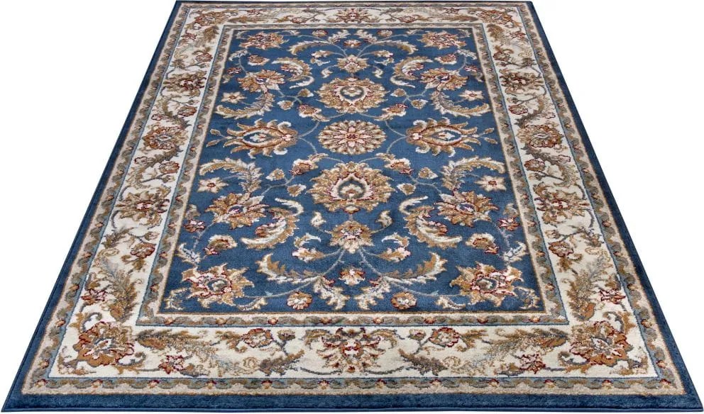 Dywan Luxor Perski Florystyczny niebiesko - kremowy 120 cm x 170 cm