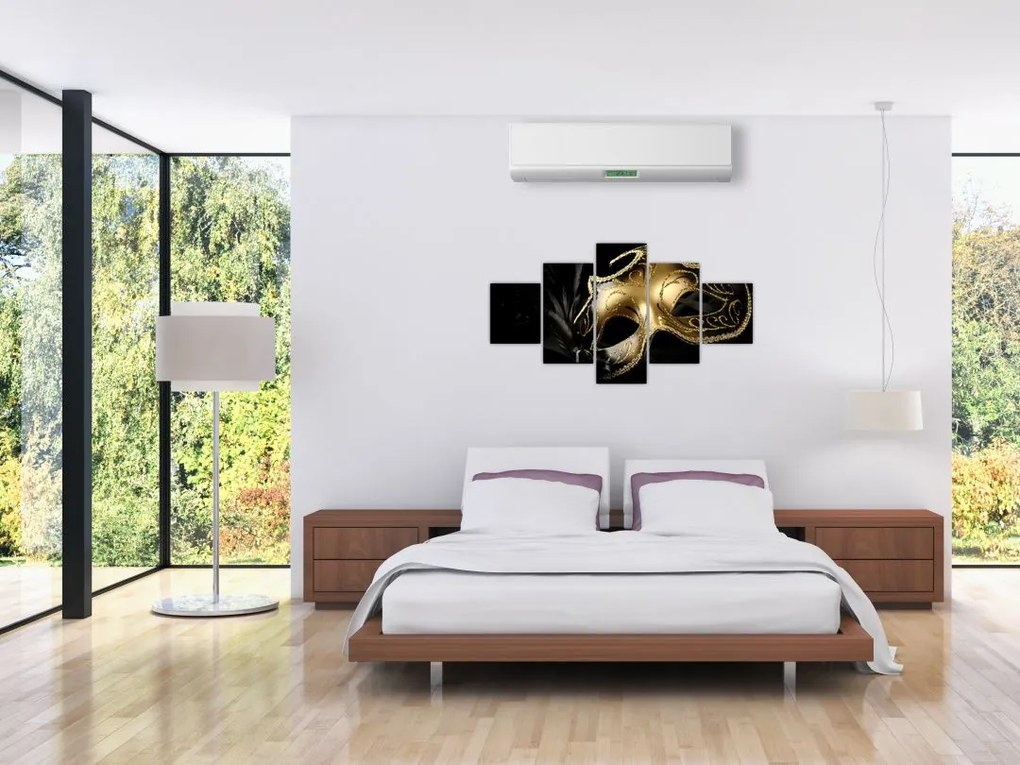 Obraz - Złoty drapak (125x70 cm)
