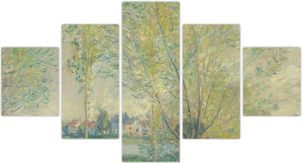 Obraz - Claude Monet, The Willows, reprodukcje (125x70 cm)