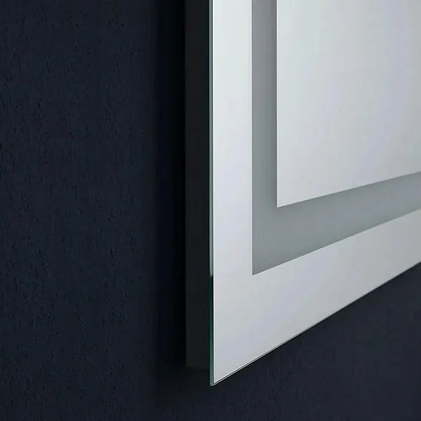 Lustro LED prostokątne "Serena" odwracalne z włącznikiem dotykowym cm 80x60h