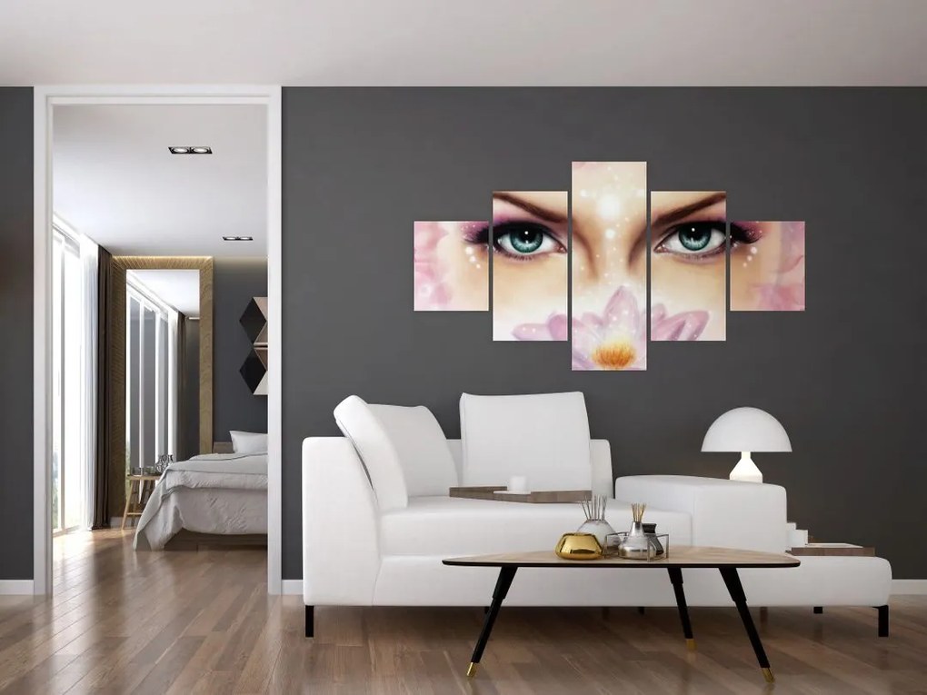 Obraz - Urocze oczy (125x70 cm)