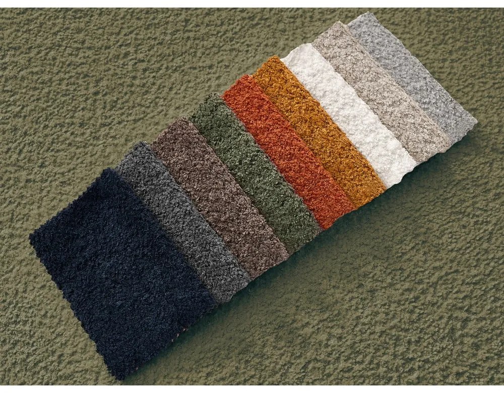 Zielony fotel z materiału bouclé Giorgia – Bobochic Paris