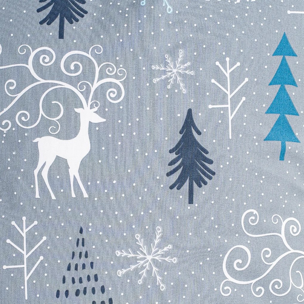 4Home Pościel bawełniana Elegant deer szary, 140 x 220 cm, 70 x 90 cm