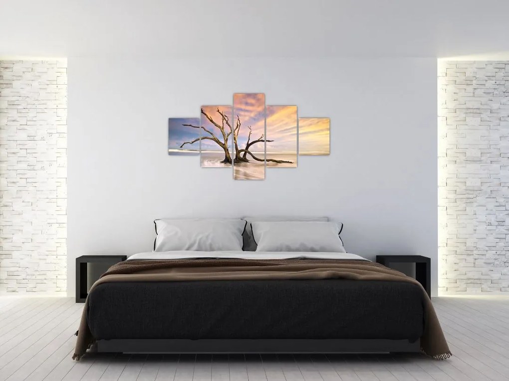 Obraz drzewa w oceanie (125x70 cm)