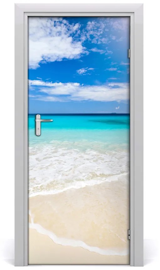 Naklejka fototapeta na drzwi Tropikalna plaża