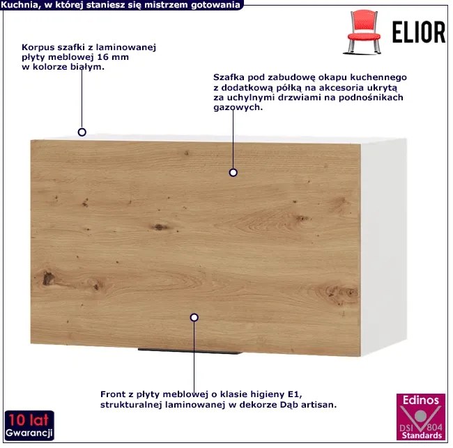 Szafka do zabudowy okapu 60 cm - Kelson 15X