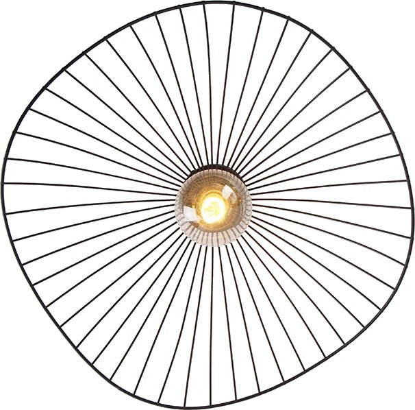 Designerska lampa sufitowa czarna 50 cm - Pua