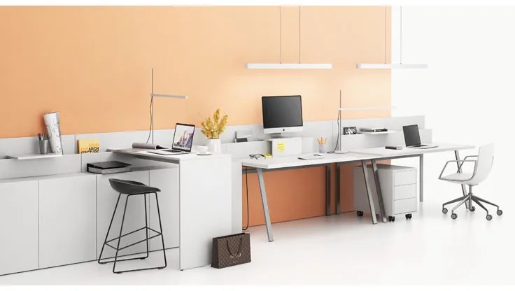 Panel ścienny LAYERS, 1200 x 54 x 1486 mm, biały