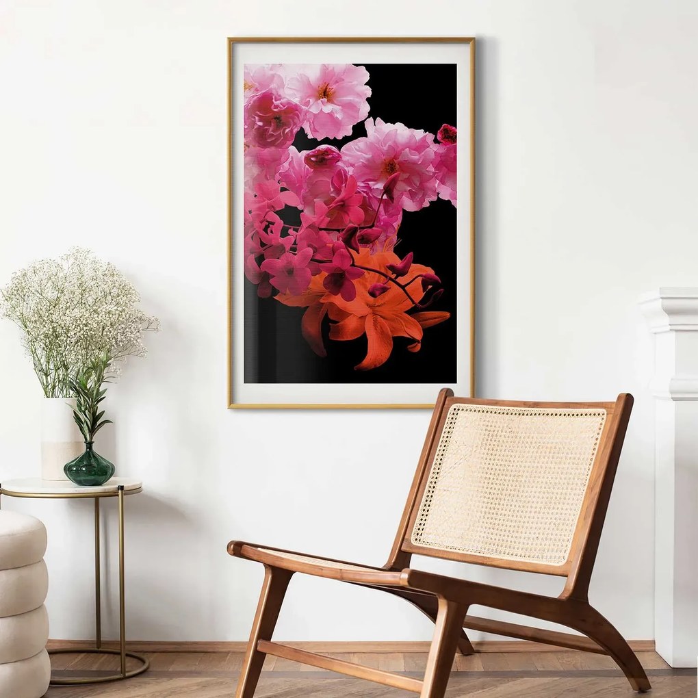 Plakat Wiosenne nasycenie 29,7x42 cm z ramą złotą z marginesem ARTGEIST B