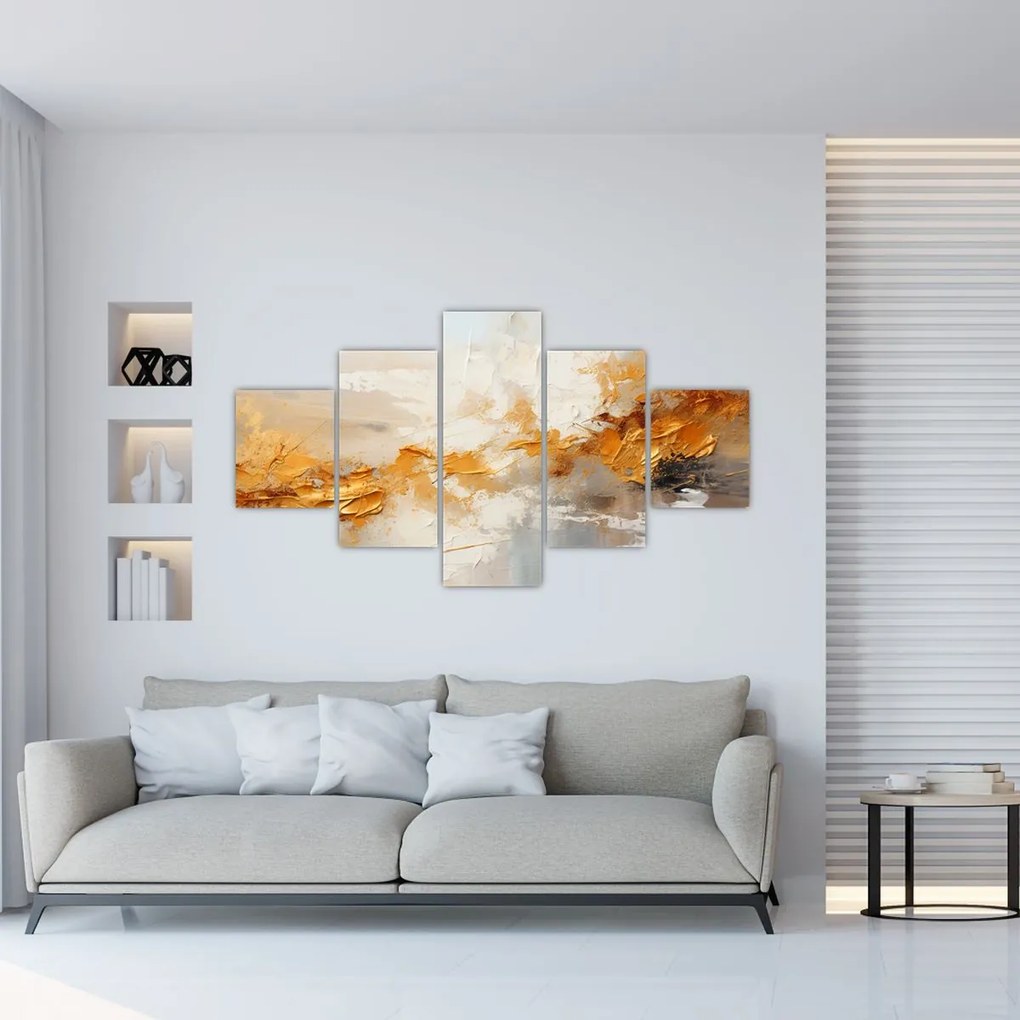 Obraz - Złota tekstura (125x70 cm)