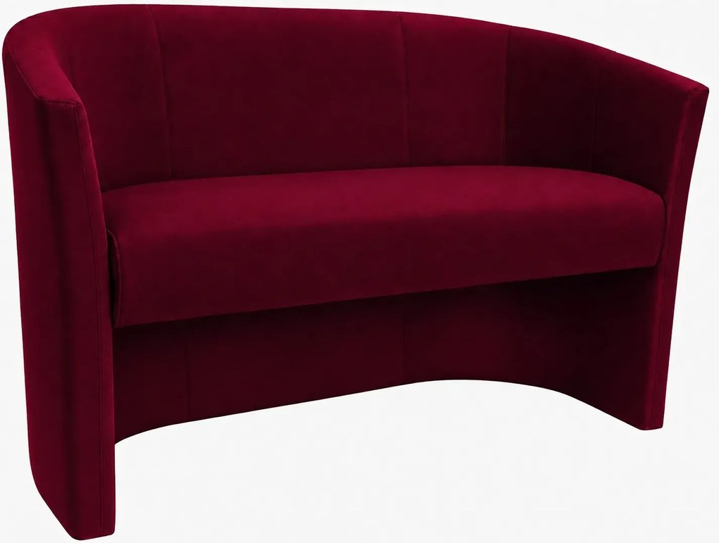 Sofa CLUB tapicerowana : Kolor tkaniny - VELVET - MG31, Typ tkaniny - Velvet