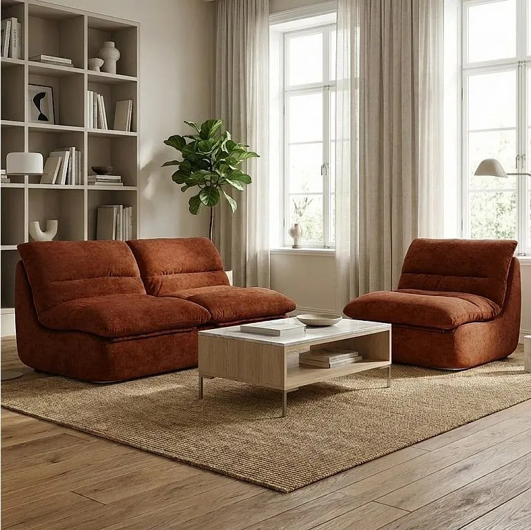 Coco Living Zestaw Nuvia Living 3-osobowy – czekoladowy i czekoladowy