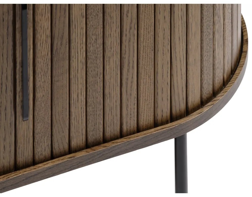 Brązowa szafka pod TV w dekorze dębu 120x56 cm Nola – Unique Furniture