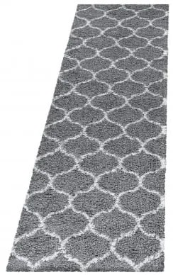 Dywan shaggy Salsa koniczyna szary  80 cm x 250 cm