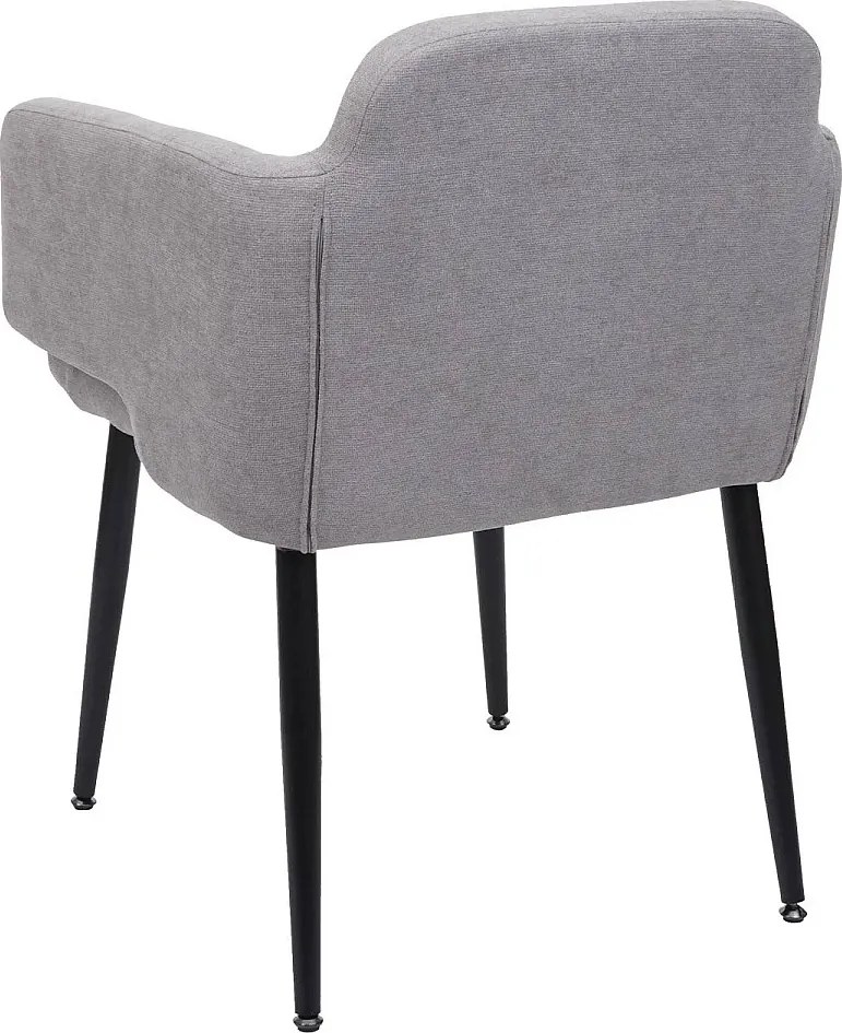 Krzesło do jadalni MCW-L13 (zestaw 6 sztuk),  szary