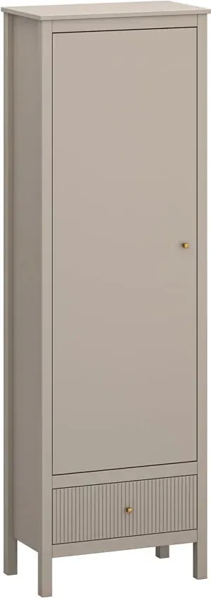 Nowoczesny regał zamykany w kolorze taupe L3-B11