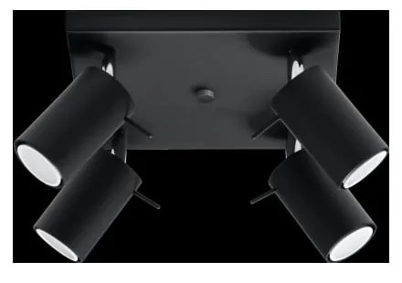 Czarna lampa sufitowa Nice Lamps Ethna 4