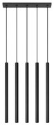 Sollux SL.0472 - Żyrandol na lince PASTELO 5 5xG9/8W/230V czarny