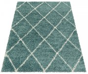 Dywan shaggy Alvor kratka niebieski 60 cm x 110 cm